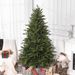 6ft Artificial Christmas Tree With 1821 Tips, Foldable Metal Stand, Easy Assembly, Hinged Xmas Tree For Home, Office, Holiday, Green_maomaolike.com