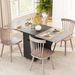 Folding Dining Table 3-in-1 Space-Saving Drop Leaf Kitchen Table With Lockable Wheels For The Kitchen, Dining Area, Workshop And Home Office_maomaolike.com