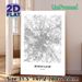 Wroclaw Poland City Map Painting Poster, Minimalist Black & White Line Art Poster, Clear Urban Layout Display, Ideal For Home Office And Living Room_maomaolike.com