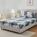 Dark Green Marble Ink Bed Sheet Polyester 3D Printed Bedspread_maomaolike.com