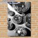 Disco Ball Themed Painting Poster, Monochrome Sleek Mirrored Disco Balls Poster, Brings Retro Stylish Vibe, Suitable For Living Room, Bar Or Party_maomaolike.com