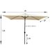 6 X 9ft Patio Umbrella Outdoor Waterproof Umbrella With Crank And Push Button Tilt Without Flap For Garden Backyard Pool Swimming Pool Market_maomaolike.com