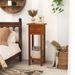 2 Tier Slim Nightstand Bedside Table With Drawer Shelf_maomaolike.com