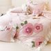 New Chinese Red Wedding 100S Long Staple Cotton Brushed Four-Piece Set National Style Bamboo Leaf Embroidery Quilt Cover All-Cotto_maomaolike.com