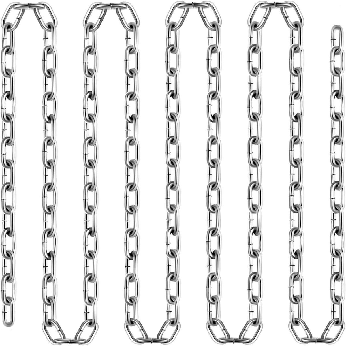 VEVOR Grade 30 Chain 3/16 Inch By 100Ft Length Grade 30 Proof Coil Chain Zinc Plated Grade 30 Chain For Towing Logging Agriculture And Guard Rails_maomaolike.com