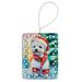Westie Christmas Porcelain Ornament Christmas Tree Hanging Decorations For Home Christmas Holiday, Rectangle, Gift, Multicolor_maomaolike.com