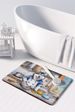 Siberian Husky The Chef Memory Foam Kitchen Mat Machine Washable Anti-Fatigue Mat Cushion Comfort Bath Mat Or Kitchen Rug_maomaolike.com
