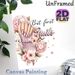 Nail & Floral Themed Painting Poster, Soft Watercolor Style Pastel Pink Manicured Hand With Blooming Flowers & "But First Nails" Text Poster, Charming_maomaolike.com
