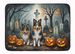 Sheltie Spooky Halloween Memory Foam Kitchen Mat Machine Washable Anti-Fatigue Mat Cushion Comfort Bath Mat Or Kitchen Rug_maomaolike.com