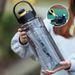 LUSQI 1.5 L/2L/3L Bottle Large Capacity Water Cup Leak-proof With Straw Plastic&Time Stamp For Home Outdoor Sports_maomaolike.com