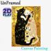 Embracing Black & White Cats Painting Poster, Gilded Ornate Art Style Poster, Vibrant Decorative Artwork Ideal For Living Room, Bedroom Wall Decor_maomaolike.com
