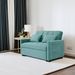 55.2" Velvet Two Seater Pull Out Sofa Bed, Adjustable Backrest With Two Side Pockets, 3 In 1 Convertible Living Room Sleeper Sofa Bed_maomaolike.com