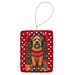 Wheaten Terrier Holiday Christmas Porcelain Ornament Christmas Tree Hanging Decorations For Home Christmas Holiday, Rectangle, Gift, Multicolor_maomaolike.com