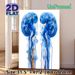 Kidney-Tree Fusion Anatomy Painting Poster, Vibrant Watercolor-style Blue Artistic Organ-Tree Poster, Unique Anatomical Artwork Ideal For Medical_maomaolike.com