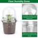 30Pcs Plant Nursery Pots PET Flower Seed Starting Pots Container With Dome With Drainage Holes_maomaolike.com