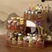 Desktop Storage Rack Home Vintage Style Living Room Snack Organizer Kitchen Dining Table Miscellaneous Countertop Cup_maomaolike.com