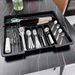 Retractable Kitchen Cutlery Organizer Divided Tray For Knives & Forks — 3-Way Expandable Drawer Insert_maomaolike.com