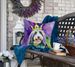 Bearded Collie King Of Mardi Gras Throw Pillow Machine Washable, Indoor Outdoor Decorative Pillow For Couch, Bed Or Patio, 18Hx18W_maomaolike.com