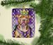 Pit Bull Terrier King Of Mardi Gras Porcelain Ornament Christmas Tree Hanging Decorations For Home Christmas Holiday, Rectangle, Gift, Multicolor_maomaolike.com