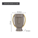 Nordic Style Head Ceramic Vase Creative Simple Modern Home Decor Craft Soft Decoration Ornament_maomaolike.com