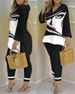 Women's Clothing 2023 spring and summer printed fashion 2 piece suit_maomaolike.com