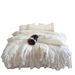 French Princess Style Winter Thickened Milk Velvet Four-Piece Set Romantic Lace Trim Duvet Cover Bed Skirt Bedding_maomaolike.com
