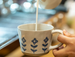 American Style Hand-Pour Coffee High-Value Ceramic Mug Beautiful Household Large Diameter Hand-Pinch Textured Water Cup_maomaolike.com