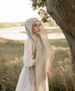 Unisex Solid color monochrome pearl chiffon shawl Long shawl Muslim shawl_maomaolike.com