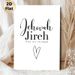 Jehovah Jireh Inspirational Painting Poster, Minimalist Black & White Typography Poster, Uplifting Motivational Quote With Hand-drawn Heart, Ideal For_maomaolike.com