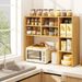 Desktop Bookshelf With 7 Open Cubbies And 3 Adjustable Shelves 2 Anti-toppling Kits For Computer Desk, Writing Desk, Vanity Table, Coffee Bar_maomaolike.com