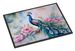 Peacock Doormat Front Door Mat Indoor Outdoor Rugs For Entryway, Non Slip Washable Low Pile, 24H X 36W_maomaolike.com