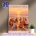 Beach Sunset Musical Gathering Painting Poster, Warm-toned Vintage-style Coastal Scene Poster, Cozy Joyful Social Design, Ideal For Living Room_maomaolike.com