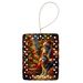 Siberian Husky And Santa Claus Porcelain Ornament Christmas Tree Hanging Decorations For Home Christmas Holiday, Rectangle, Gift, Multicolor_maomaolike.com