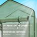5 Tier Mini Greenhouse, Small Portable Greenhouse With PE Cover, Roll-Up Zippered Door, 76" X 35.4" X 19.3", Green_maomaolike.com
