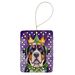 Greater Swiss Mountain Dog King Of Mardi Gras Porcelain Ornament Christmas Tree Hanging Decorations For Home Christmas Holiday, Rectangle, Gift, Multicolor_maomaolike.com