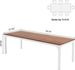 Rectangular Dining Table, 78 Inch Long Kitchen Table For 6-8 PeopleN_maomaolike.com