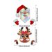 Christmas Fence Peek And Decoration Santa Claus Reindeer Fence Yard Signs For Holiday Xmas Garden Courtyard Wall Decorations_maomaolike.com