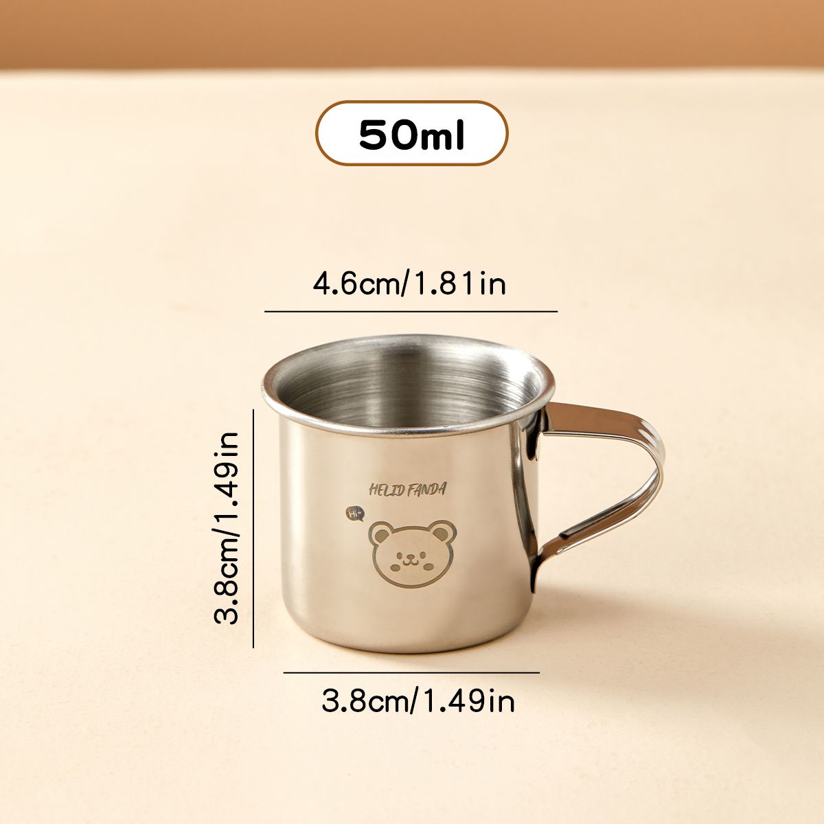WORTHBUY 304 Stainless Steel Drinking With Handle Durable Tumbler Anti Scalding Mini Cute Water Cup For Kids Drinkware_maomaolike.com