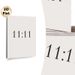 11:11 Themed Painting Poster, Minimalist Monochrome Typographic Poster, Sleek Number Design, Suitable For Bedroom And Living Room Wall Decor_maomaolike.com