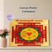 Baglamukhi Yantra Religious Mandala Painting Poster, Vibrant Traditional Sacred Hindu Symbol Poster, Serene Spiritual Decor Ideal For Home Meditation_maomaolike.com