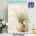 Lily Of The Valley Floral Still Life Painting Poster, Soft-hued Textured Oil Painting Style Poster, Elegant Calming Decor Ideal For Living Room_maomaolike.com