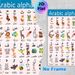 Arabic Alphabet Painting Poster, Cute Cartoon Animal Matching Arabic Letters Poster, Practical Aid For Arabic Language Learning, Ideal For Study Rooms_maomaolike.com