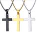 Fashion Stainless Steel Cross Pendant For Women Men Link Chain Charm Necklace Cool Boys Girls Punk Hip Hop Jewelry Gift_maomaolike.com
