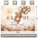 We Can Barely Wait Baby Backdrop - 2D Flat Polyester Banner, Baby Shower Wall Hanging Photo Props, Party Decor_maomaolike.com