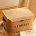 Household Cotton Linen Large Clothes Basket Snacks Toys With Lid Foldable Multifunctional Wardrobe Organizer Storage Box_maomaolike.com