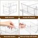 2 Pack 2 Tier Clear Bathroom Organizer with Dividers, Multipurpose Vanity Counter Tray, Kitchen, Closet Organizers, Cabinet & Storage Container Bins_maomaolike.com