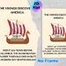 Viking Discovery Themed Painting Poster, Clean Illustrated Viking Longship With Historical Facts Poster, Educational Wall Decor Suitable For Study_maomaolike.com