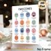 Bilingual Emotions Painting Poster, Soft-hued Cute Illustrated Dual-language Emotion Faces Poster, Helps Learn And Identify Diverse Emotions, Suitable_maomaolike.com