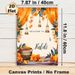 Haldi Ceremony Welcome Painting Poster, Warm Orange Floral & Traditional Motif Watercolor Poster, Festive Welcome Decor Ideal For Haldi Ceremony And_maomaolike.com