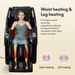 Massage Chair Full Body, Zero Gravity SL-Track Shiatsu Massage Recliner Chair With Body Scan, Airbags, Foot Rollers, Deep Yoga Stretch, Heating (Brown)_maomaolike.com